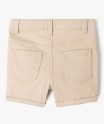 Short slim uni en toile extensible bébé garçon